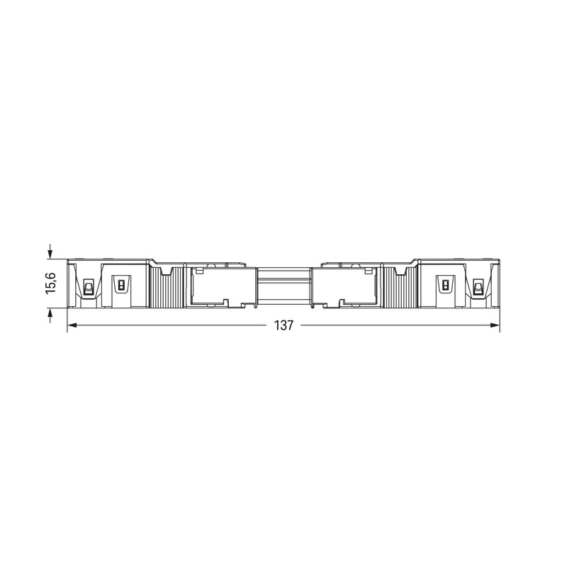 WAGO - Steckverbinder für steckbare Gebäudeinstallation Steck. m. Zugentlastungsg. 770-233/035-050 3-polig,weiß − 25 Stück