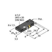 Turck - Kapazitiver Näherungsschalter Sensor BC5-QF5.5-AP6X2/S250 kapazitiv − 1 Stück