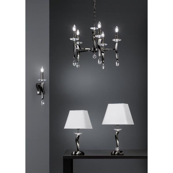 Brumberg Leuchten - Tischleuchte Girata 00829061 1Lp. E27/60W sw-chr