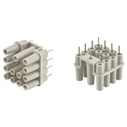 Harting - Leiterplattensteckverbinder Leiterplattenadapter Han 09120129901 Q 12/0 7,5A − 10 Stück
