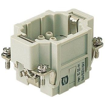 Harting - Kontakteinsatz für Rechtecksteckverbinder Stifteinsatz 09320103001 6B,10p+PE,16A,500V