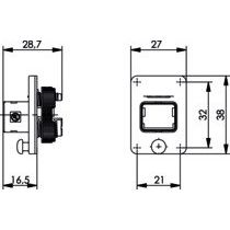 Telegärtner - Zubehör/Ersatzteile für modulares Anschlusssystem STX V4 Flansch 100022893