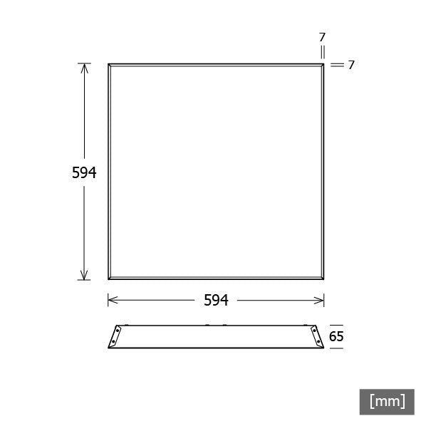 LTS Licht&Leuchten - Decken-/Wandleuchte LED-Einlegeleuchte PLL-ECO 5930600301DA 3000K DALI