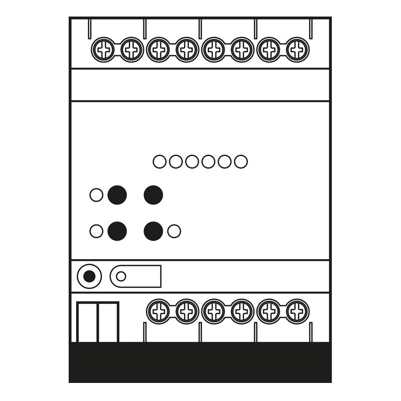 Jung - Bussystem-Heizungsaktor KNX Heizungsaktor 36006 1S R 6fach mit Regler