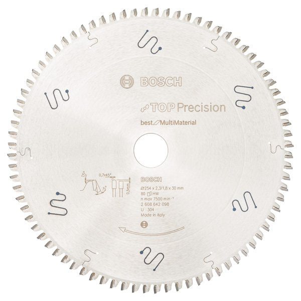 Bosch - Kreissägeblatt Top 2608642098 Precision Best for