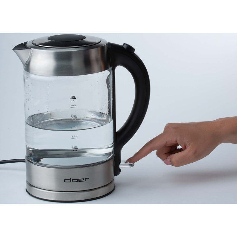 Cloer - Wasserkocher Glas-Wasserkocher bel. 4429 eds 1,7L