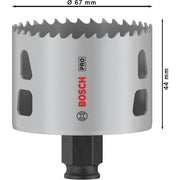 Bosch - Lochsäge PRO Multi Material PC Plus 2608594397 Lochsäge, 67 mm