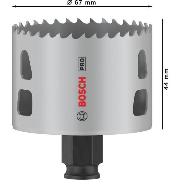 Bosch - Lochsäge PRO Multi Material PC Plus 2608594397 Lochsäge, 67 mm