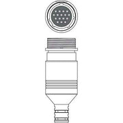 Leuze - Rundsteckverbinder, feldkonfektionierbar (Industriesteckverbinder) Leitungsdose D U-M30-16A-M