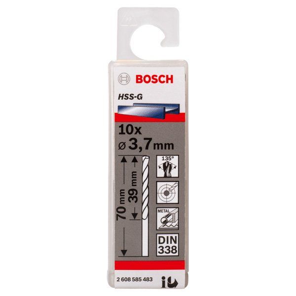 Bosch - Bohrer PRO Metal HSS-G 2608585483 Spiralbohrer 3,7 x