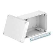 OBO Bettermann - Dose, Gehäuse für Montage auf der Wand/Decke Kabelabzweigkasten geschl. T 350 OE HD LGR lichtgrau, m. Deckel