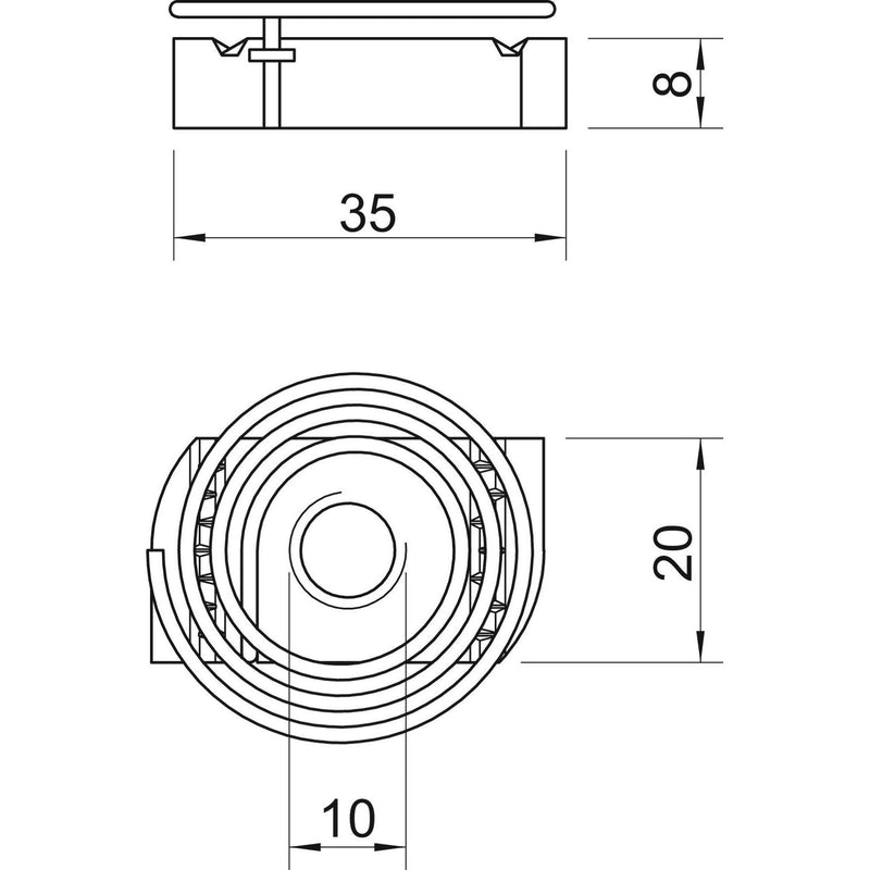 OBO Bettermann Vertr - Gleitmutter Gleitmutter mit Feder MS41SNF M10 F M10, für Profilsch. − 50 Stück