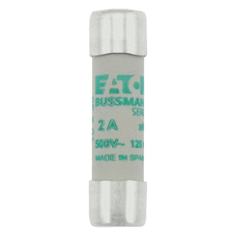 Eaton - Zylindrische Sicherung Sicherungseinsatz Nieders. C10M2 2A AC 500V 120kA − 10 Stück