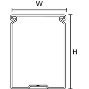 HellermannTyton - Verdrahtungskanal Verdrahtungskanal HTWD-PW-25X30 25x30mm grau − 72 Meter