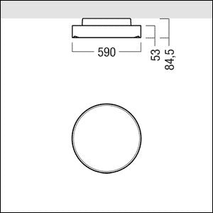 Zumtobel Group - Decken-/Wandleuchte LED-Rundleuchte ONDA2 A #42185007 4000K