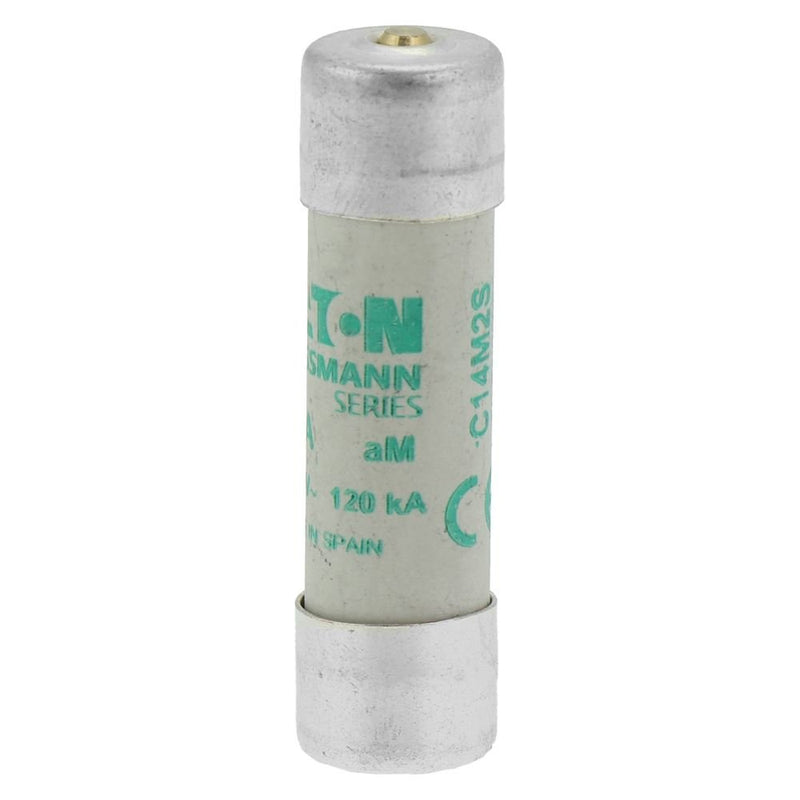 Eaton - Zylindrische Sicherung Sicherungseinsatz Nieders. CYL AM 14,#C14M2S 2A AC 500V 120kA − 10 Stück