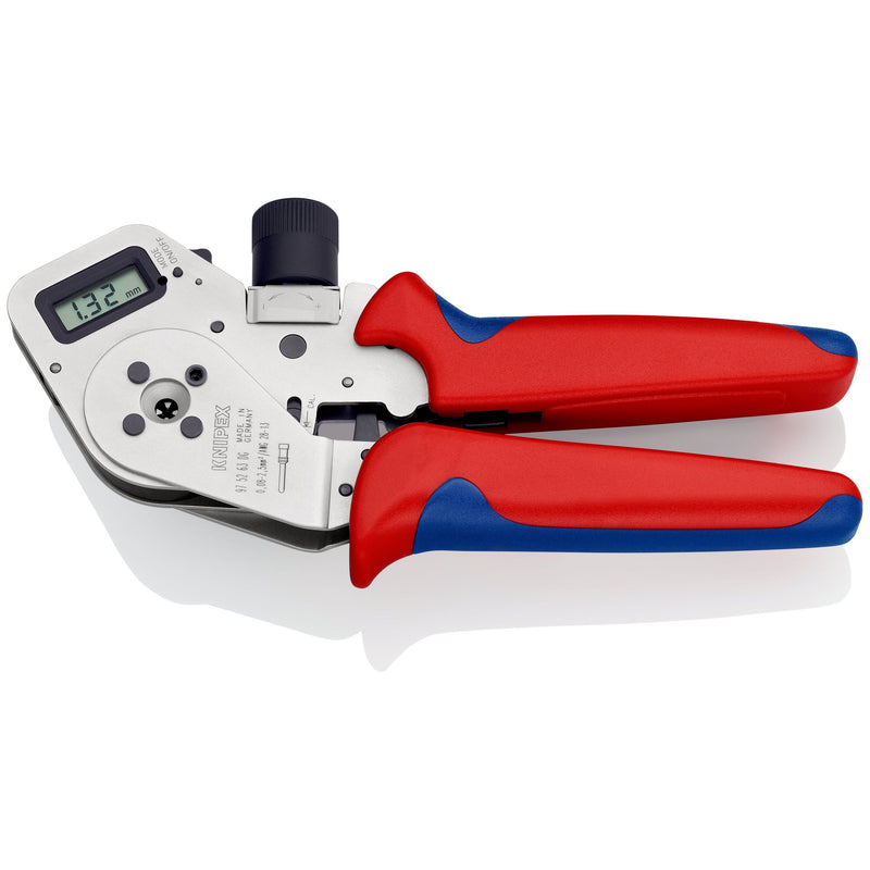Knipex - Presswerkzeug Kabelschuhe/Verbinder, Aderendhülsen, Schirmanschluss Vierdornpresszange 97 52 63 DG 195mm