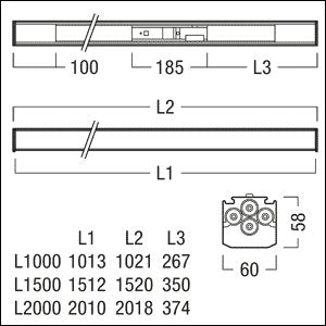 Zumtobel Group - Mechanisches Zubehör/Ersatzteile für Leuchten LED-Einzelleuchte IP64 TECTON T #22171634 − 1 Stück