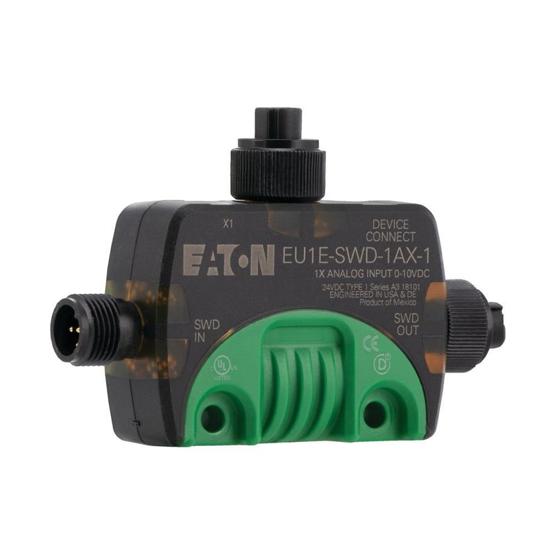 Eaton - Feldbus, Dez. Peripherie - Analoges Ein-/Ausgangs-Modul SWD T-Connector Analogmo- EU1E-SWD-1AX-1 dul 0-10V IP69K