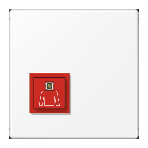 Jung - Behindertenelement für Installationsschalterprogramme Notrufsystem Ruftaster NRS LS 0834 RT WWM rschneeweiß matt