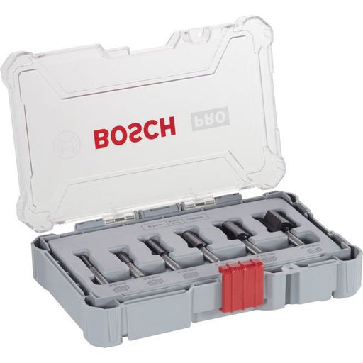 Bosch Power Tools - Werkzeugset PRO Nutfräser-Set, Schaft 2607017465 6 mm, 6-tlg − 1 Stück by Bosch Power Tools
