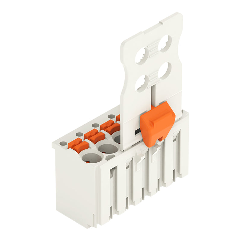 WAGO - Ein- und mehrpolige Klemmenleiste 1-Leiter-Federleiste 2091-1106/002-000 Push-inCAGECLAMP,lgr − 50 Stück
