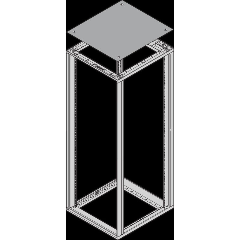 Schroff - Dach-/Bodenelement (Gehäuse/Schaltschrank) Dach einliegend 25230001 T500mm RAL7021