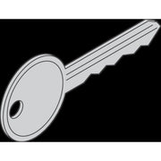 Schroff - Schlüssel für Gehäuse/Schränke Ersatzschlüssel 60127018 für Hebelgriff