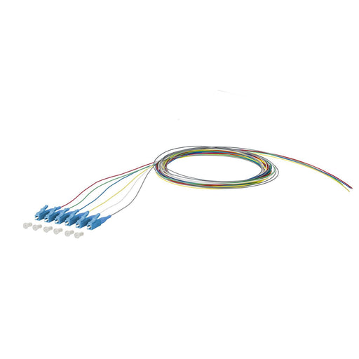 Metz Connect - LWL-Pigtail OpDAT Pigtail LC-UPC 150Q1JO0020E6 OS2 6 Farben − 6 Stück