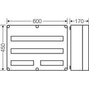 Hensel - Installationskleinverteiler Automatengehäuse Mi 1683 80TE o.PE-/N-Klemmm