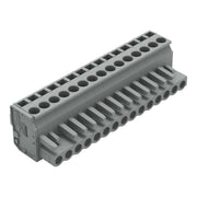 WAGO - Kabelsteckverbinder für Leiterplattensteckverbinder 1-Leiter Federleiste 232-215/026-000 CAGECLAMP 2,5mm²,gr − 25 Stück