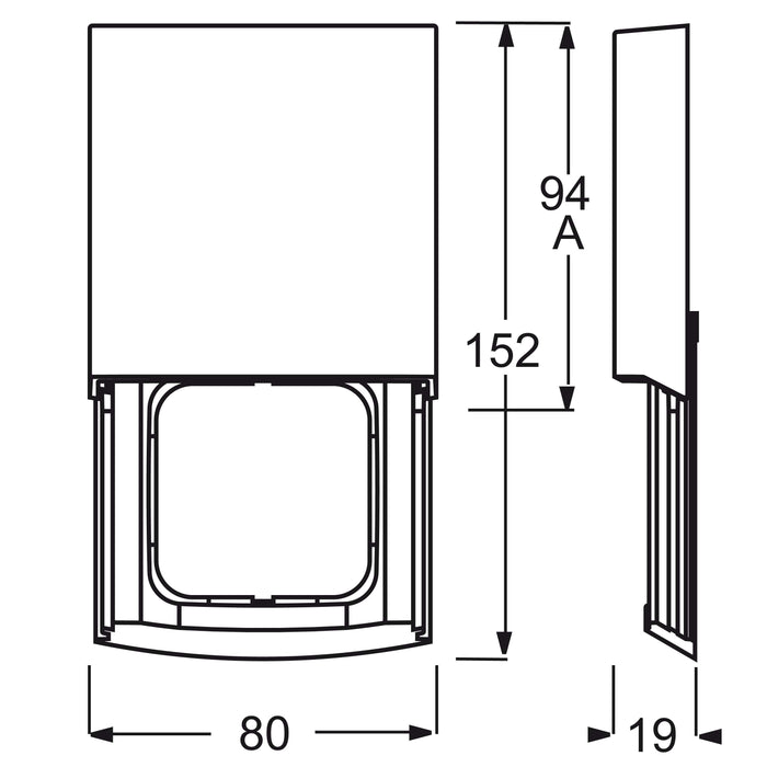 Busch-Jaeger - Abdeckrahmen Rahmen 1-fach 1746 ZRKT-20 platin, B-triton  − 1 Stück
