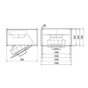 Maico - Ventilator für Kanaleinbau Kanalventilator DSK 56 EC schallg.3Ph,1000x500
