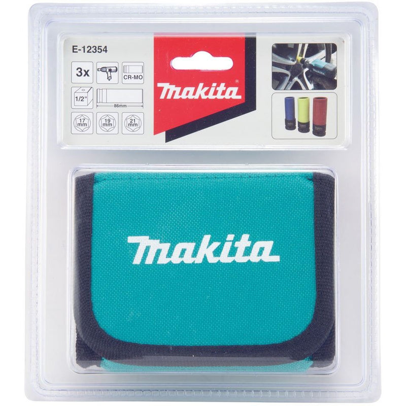Makita - Sechskant-Einsatz für Steckschlüssel Steckschlüssel-Set 3-tlg E-12354