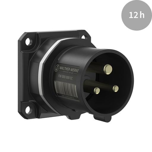 Walther Werke - CEE-Gerätestecker (IEC 60309) CEE NEO Anbaugerätestecker FW612312CC gerade 16A 3P 12h