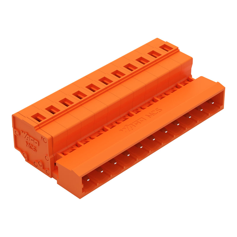 WAGO - Kabelsteckverbinder für Leiterplattensteckverbinder 1-Leiter-Stiftleiste 231-641 CAGECLAMP,2,5mm²,or − 25 Stück