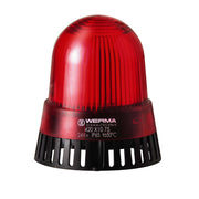 Werma - Optisches/Akustisches Signalgerät LED-Mehrtonsirene BM 42012075 8 Töne 24V AC/DC RD