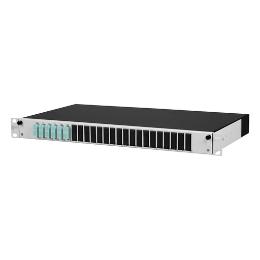 Metz Connect - Patchpanel LWL Spleissbox ausziehbar OpDATslide 6SC-D OM3 bestückt