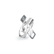 HellermannTyton - Befestigungssockel und -element für Kabelbinder Metal Edge Clip MSC2 MSC2 SS 100 St. − 100 Stück