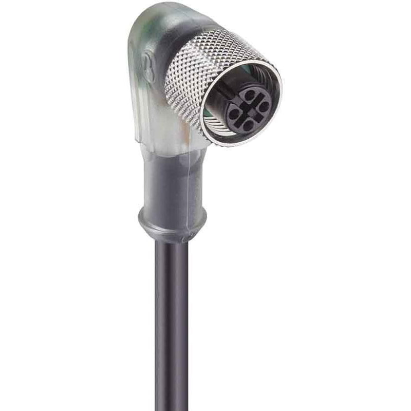 Belden - Konfektioniertes Sensor-Aktor-Kabel Kupplg.m.Schraubv.+LED,gew RKWT/LED F4-225/5m 4pol.,M12,5m Kab.PUR − 5 Stück