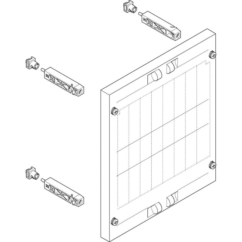 ABN - Verteilerfeld für Installationsverteiler ESPRO-Modul MT12674 tief BxH:250x300mm