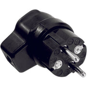 Bachmann - Schutzkontakt-Gerätestecker Vollgummi-Winkelstecker 919.171 sw