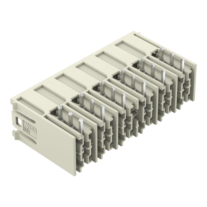 WAGO - Leiterplattensteckverbinder THT-Stiftleiste Lötstift 832-3646 1,2x1,2,abgew.,lgr − 10 Stück