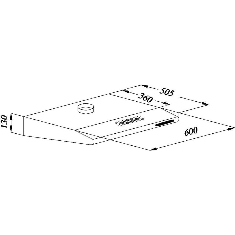 Amica - Dunstabzugshaube UB-Haube UH 17010-4 E 60cm