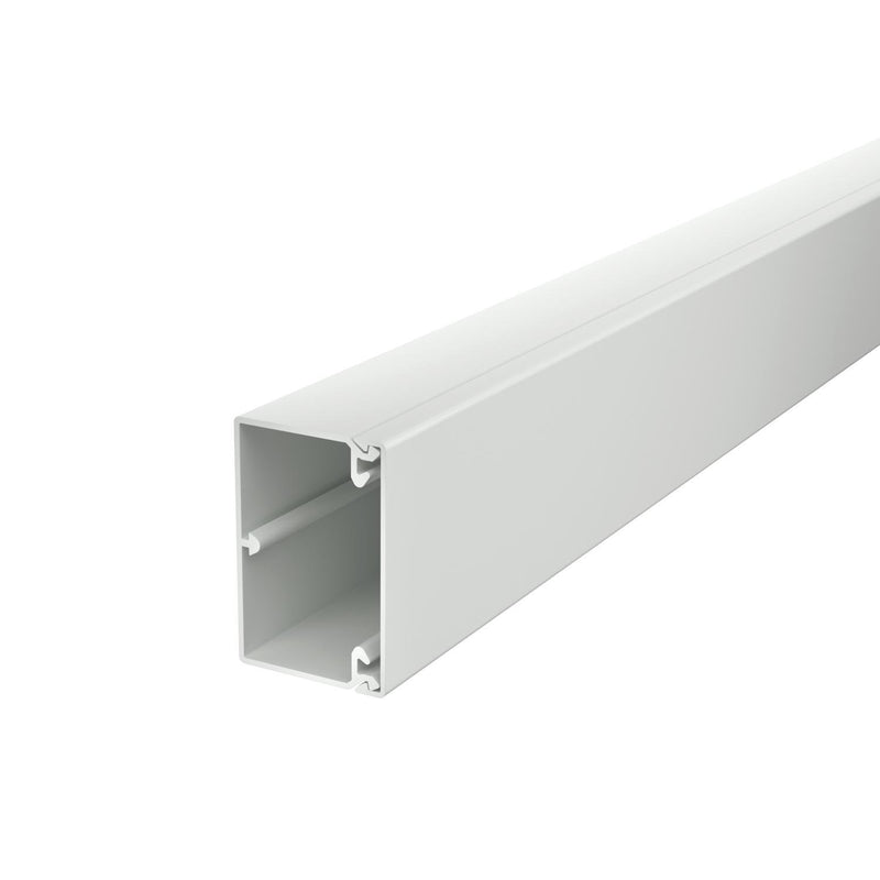 OBO Bettermann - Leitungsführungskanal Wand+Deckenkanal m.Obert. WDK40060LGR 40x60mm,PVC − 2 Meter