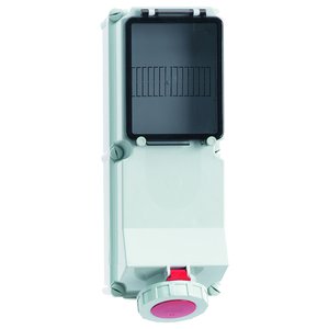 Bals Elektrotech - CEE-Steckdose abschaltbar, abgesichert (IEC 60309) Wandsteckdose abgesichert 15047 63A 5p 400V 6h IP67