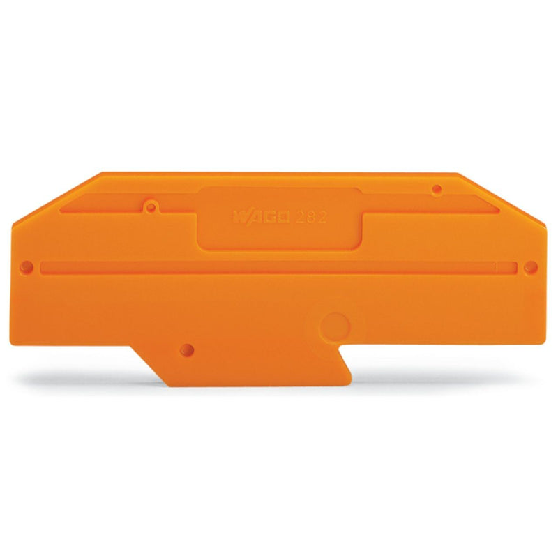 WAGO - Abschluss- und Zwischenplatte für Reihenklemme Abschlußplatte 282-334 grau − 25 Stück