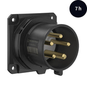 Walther Werke - CEE-Gerätestecker (IEC 60309) CEE NEO Anbaugerätestecker FW631507CC gerade 32A 5P 7h