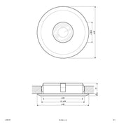 EVN Lichttechnik - Downlight/Strahler/Flutlicht P-LED Deckeneinbauleuchte L23061327 230V 2700K 450lm