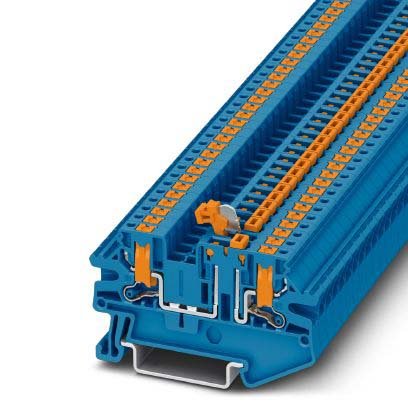 Phoenix Contact - Trenn- und Messtrenn-Reihenklemme Messertrennklemme PTV 2,5-MT BU − 50 Stück